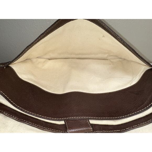 Cole Haan Brown Leather Briefcase Laptop Computer Bag - Picture 14 of 14